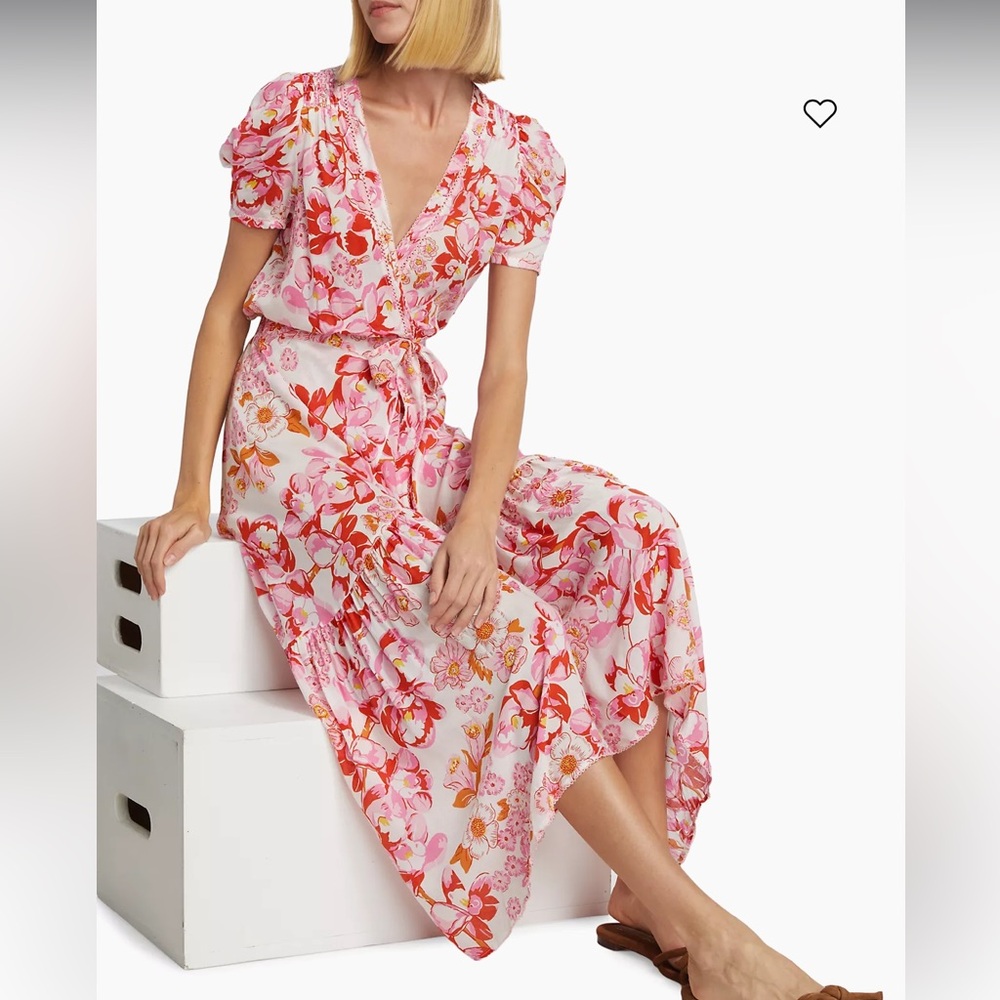 Poupette St Barth Beach dress BABA in wrap look - Picture 1 of 11
